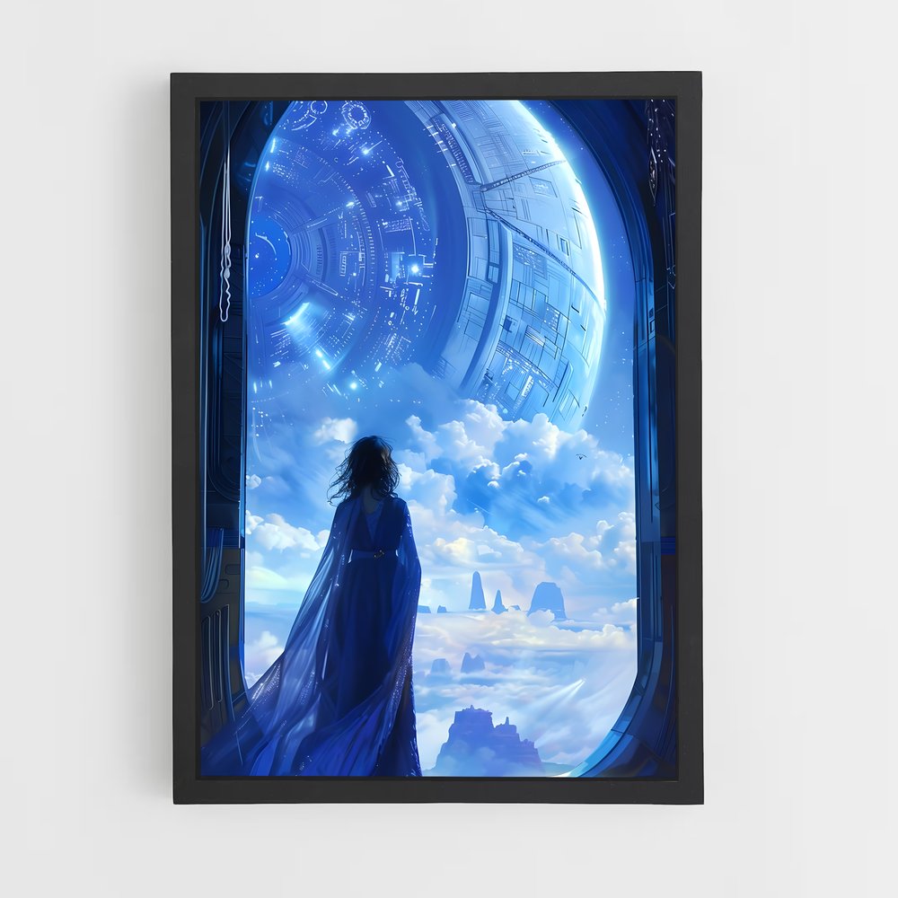 Poster Éclatant d'Aventure Cosmique – affiche Art spatial (vue 2)